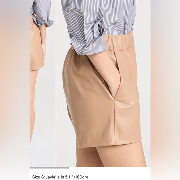 NWT! ANINE BING "Koa Faux-Leather Shorts" Size Small, retails $250 - Picture 7 of 11